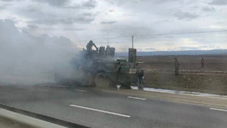 На «Тавриде» горел БТР